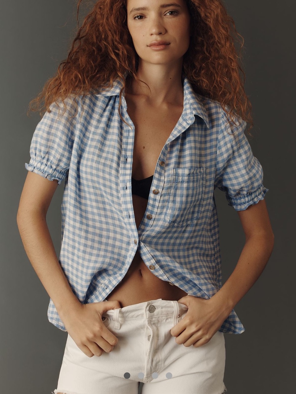 NWOT Anthro Linen Top